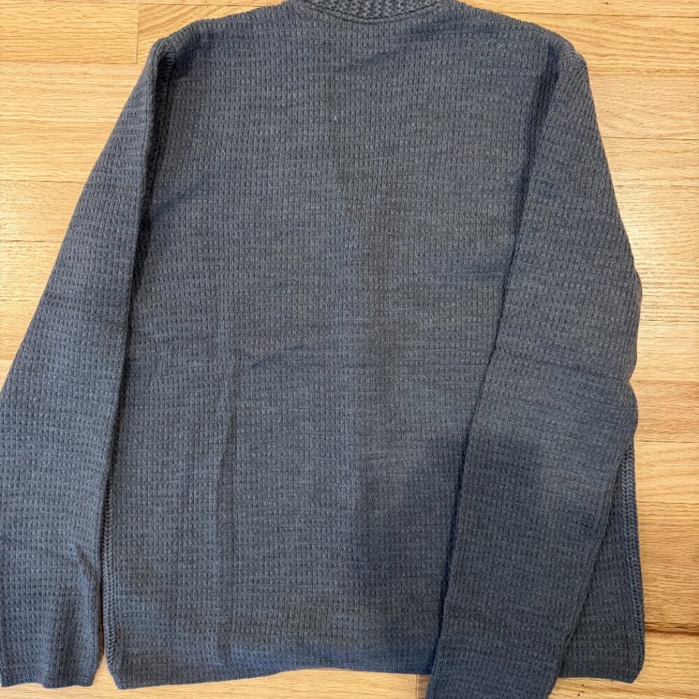 Jil Sander Mens Knit Wool Cardigan Grey Size 50 (runs small) Made in Italy - Picture 6 of 7